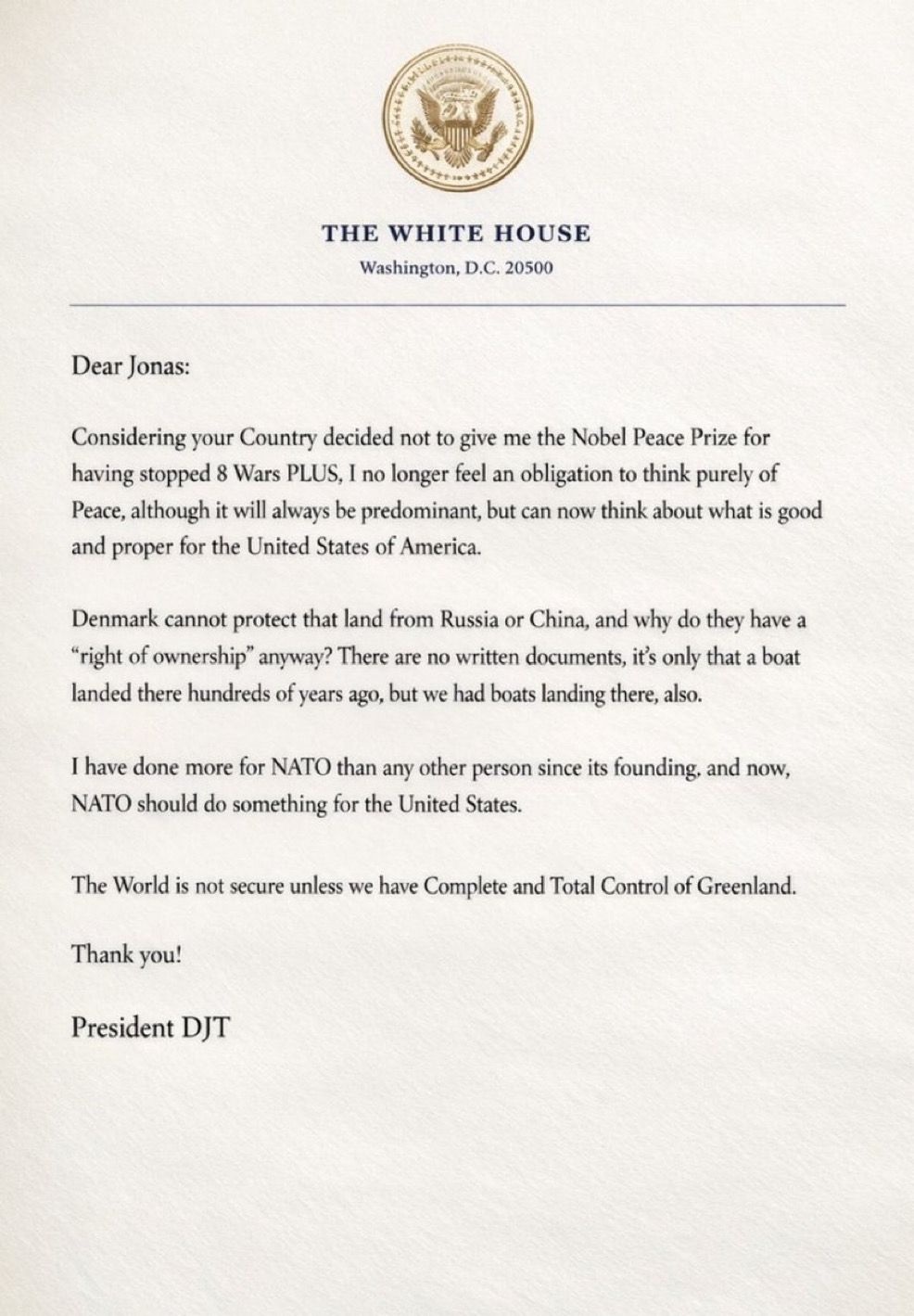 From POTUS to Norway Prime Minister